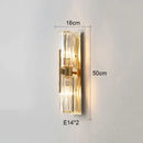 GobekUsa Crystal Wall Lamp: Luxury LED Indoor Lighting for Bedroom & Living Room