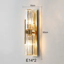 GobekUsa Crystal Wall Lamp: Luxury LED Indoor Lighting for Bedroom & Living Room