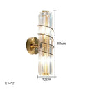 GobekUsa Crystal Wall Lamp: Luxury LED Indoor Lighting for Bedroom & Living Room