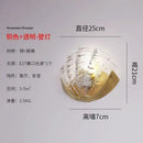 GobekUsa Brass Glass Shell LED Wall Lamp for Luxurious Design Aesthetic