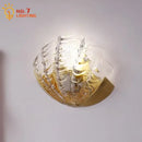 GobekUsa Brass Glass Shell LED Wall Lamp for Luxurious Design Aesthetic