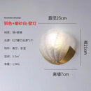 GobekUsa Brass Glass Shell LED Wall Lamp for Luxurious Design Aesthetic
