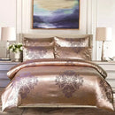 GobekUsa Jacquard Luxury Bedding Set - King Size Duvet Cover & Bed Quilts - High Quality Home Textile
