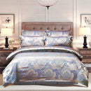 GobekUsa Jacquard Luxury Bedding Set - King Size Duvet Cover & Bed Quilts - High Quality Home Textile