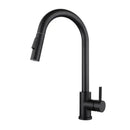 GobekUsa Brushed Gold Pull Out Kitchen Faucet Luxury Black Sink Tap Kitchen Mixer