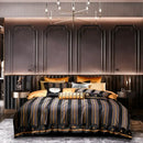 GobekUsa Burgundy Red Luxury Jacquard Egyptian Cotton 5Pcs Bedding Set