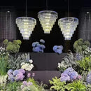 GobekUsa Crystal Ice Bar Chandelier: Luxury Hotel Restaurant Living Room Lighting
