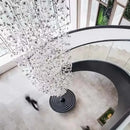 GobekUsa Crystal LED Chandelier: Luxury Staircase & Hallway Lighting Fixture