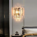 GobekUsa Crystal LED Wall Lamp: Minimalist Luxury Lighting for Living Room TV Background