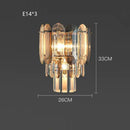 GobekUsa Crystal LED Wall Lamp: Minimalist Luxury Lighting for Living Room TV Background