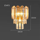 GobekUsa Crystal LED Wall Lamp: Minimalist Luxury Lighting for Living Room TV Background
