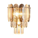 GobekUsa Crystal LED Wall Lamp: Minimalist Luxury Lighting for Living Room TV Background
