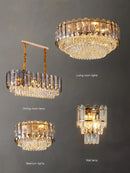 GobekUsa Crystal LED Wall Lamp: Minimalist Luxury Lighting for Living Room TV Background
