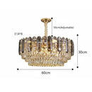GobekUsa Crystal LED Wall Lamp: Minimalist Luxury Lighting for Living Room TV Background