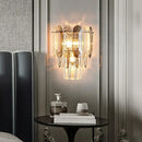 GobekUsa Crystal LED Wall Lamp: Minimalist Luxury Lighting for Living Room TV Background