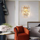 GobekUsa Crystal LED Wall Lamp: Minimalist Luxury Lighting for Living Room TV Background