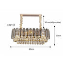 GobekUsa Crystal LED Wall Lamp: Minimalist Luxury Lighting for Living Room TV Background
