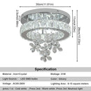 GobekUsa Crystal LED Ceiling Chandelier for Luxury Living Room Decor