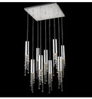 GobekUsa Luxury Chrome Crystal LED Chandelier for Staircase