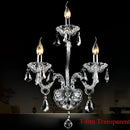 GobekUsa Clear Crystal Wall Lamp with LED Bulbs for Luxury Bedside Lighting