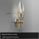 GobekUsa Copper & Glass Chandelier - Luxury Lighting Fixture for Living, Dining, Bedroom - Dimmable