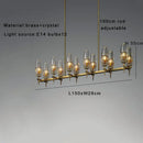 GobekUsa Copper & Glass Chandelier - Luxury Lighting Fixture for Living, Dining, Bedroom - Dimmable