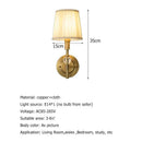 GobekUsa Copper Wall Lamp: Elegant Luxury for Home, Hotel, Bedroom & Hallway