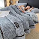 GobekUsa Double-Layer Luxury Coral Fleece Winter Blanket