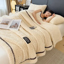GobekUsa Double-Layer Luxury Coral Fleece Winter Blanket