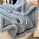 GobekUsa Double-Layer Luxury Coral Fleece Winter Blanket