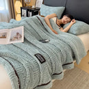 GobekUsa Double-Layer Luxury Coral Fleece Winter Blanket