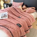 GobekUsa Double-Layer Luxury Coral Fleece Winter Blanket