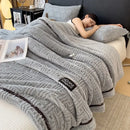 GobekUsa Double-Layer Luxury Coral Fleece Winter Blanket