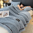 GobekUsa Double-Layer Luxury Coral Fleece Winter Blanket