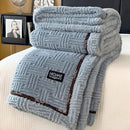 GobekUsa Double-Layer Luxury Coral Fleece Winter Blanket