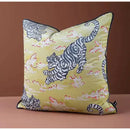 GobekUsa Coral Lynx Velvet Cushion Cover: Luxury Mystical Animal Theme for Sofa