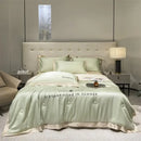 GobekUsa Ice Silk Embroidered Quilt Set: Luxury European Style, Cooling Comforter