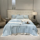 GobekUsa Ice Silk Embroidered Quilt Set: Luxury European Style, Cooling Comforter
