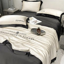 GobekUsa Ice Silk Embroidered Quilt Set: Luxury European Style, Cooling Comforter