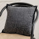 Luxury cream & black camellia jacquard pillow cover living room by Decorbites