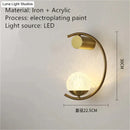 GobekUsa Luxury creative LED Bedside wall lamp