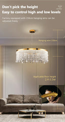 GobekUsa Luxury Crystal Chandelier Pendant Light Fixture