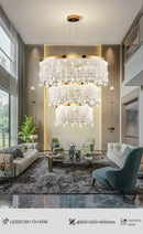 GobekUsa Luxury Crystal Chandelier Pendant Light Fixture