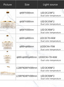 GobekUsa Luxury Crystal Chandelier Pendant Light Fixture