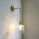 GobekUsa Crystal Copper LED Wall Sconce Light for Home Decor & Indoor Lighting