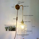 GobekUsa Crystal Copper LED Wall Sconce Light for Home Decor & Indoor Lighting