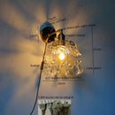 GobekUsa Crystal Copper LED Wall Sconce Light for Home Decor & Indoor Lighting