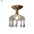 GobekUsa Crystal Glass Luxury LED Ceiling Light for Hallway Bedroom Corridor Interior Decor