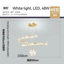 GobekUsa Crystal Gold Ceiling Chandelier: Luxury Nordic Living Room Lamp