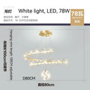GobekUsa Crystal Gold Ceiling Chandelier: Luxury Nordic Living Room Lamp